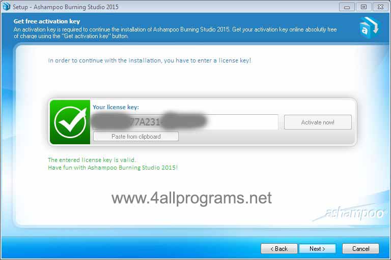 Ashampoo Burning Studio 2015 Serial Key Free Download