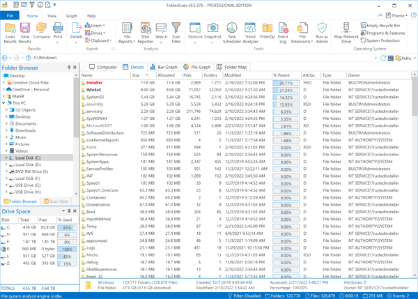 Foldersizes Enterprise 9.5.397 Free Download