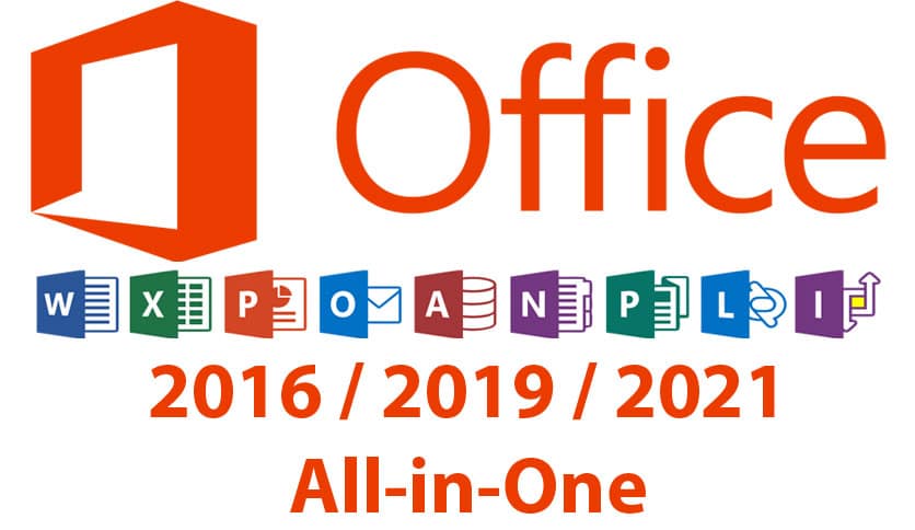 Microsoft Office (AIO) 2016/2019/2021 Pro Plus