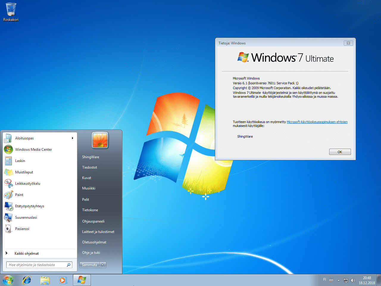 Windows 7 Ultimate SP1 Preactivated
