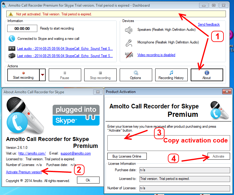 Amolto Call Recorder Premium for Skype 3.28.3 Full