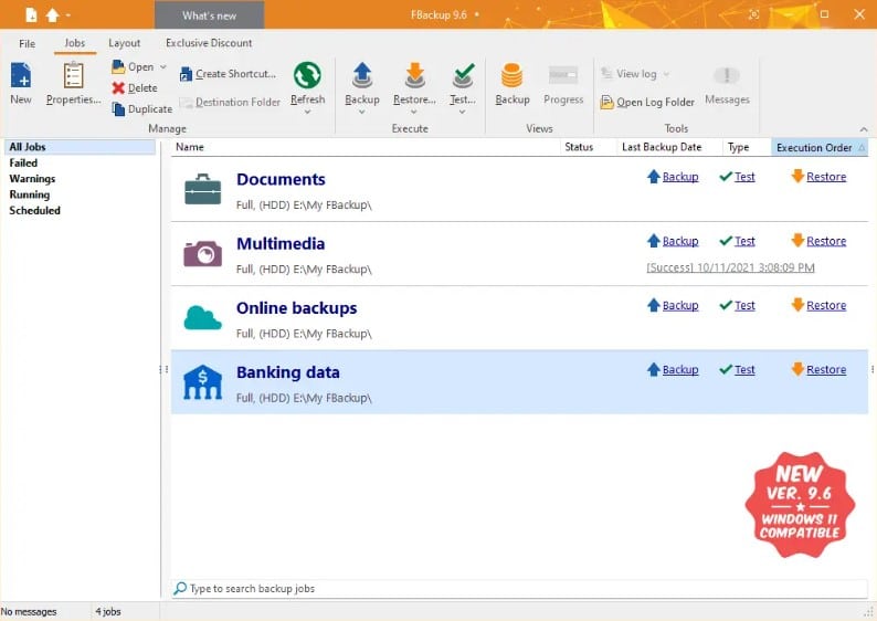 FBackup 9.7.613 Free Download Full