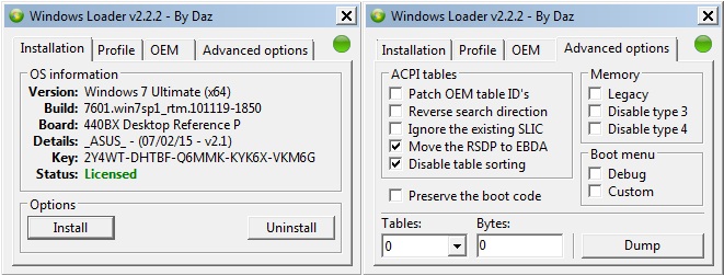Windows 7 Loader by Daz 2.2.2 Full
