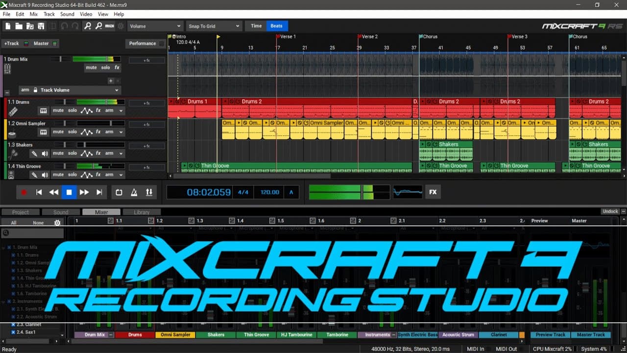 Acoustica Mixcraft Recording Studio 10.1 Free Download Full