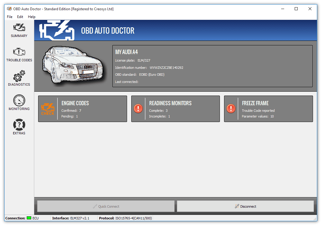 Creosys OBD Auto Doctor 4.4.6 Free Download Full